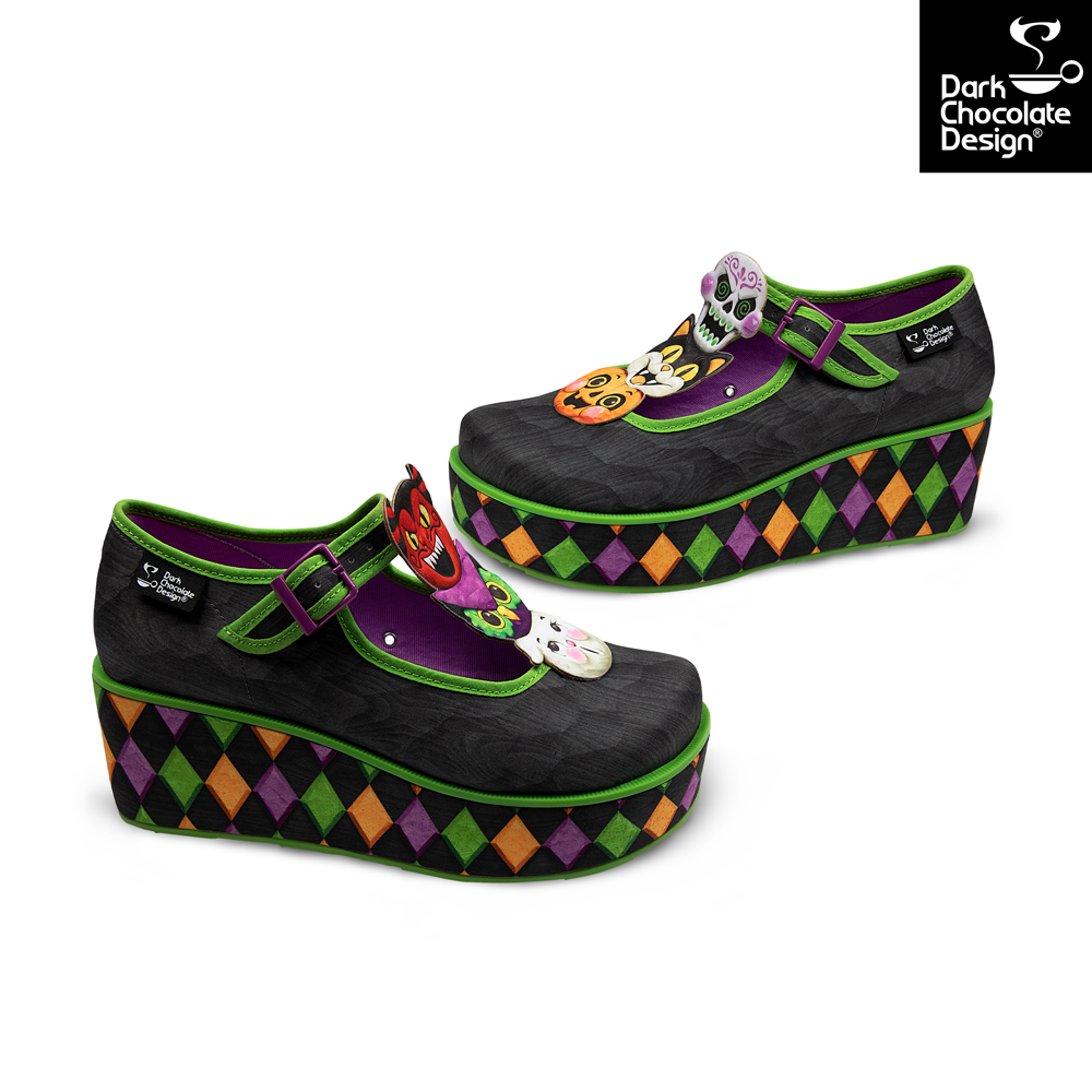 Hot Chocolate Design Spooky Gang Women's Mary Jane Platform