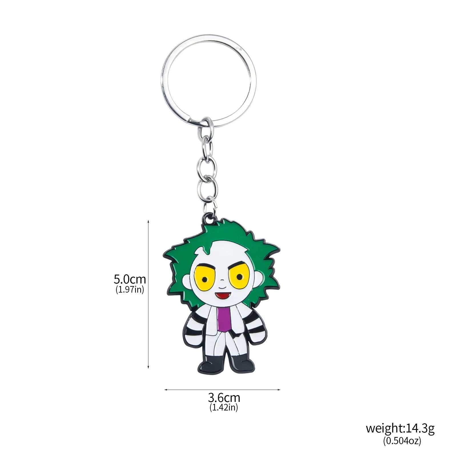 New Cartoon Anime Horror Killer Enamel Keychain Pendant Jack the Ripper Black Friday Keyring Cosplay Props Men Women Bag Jewelry