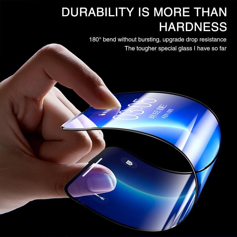 120D New upgrade Tempered Glass For iPhone 14 13 12 7 8 Plus Mini XR X XS Screen Protector For Iphone 14 13 12 11 Pro Max Glass Anti-Scratch HD Tempered Glass Screen Protector