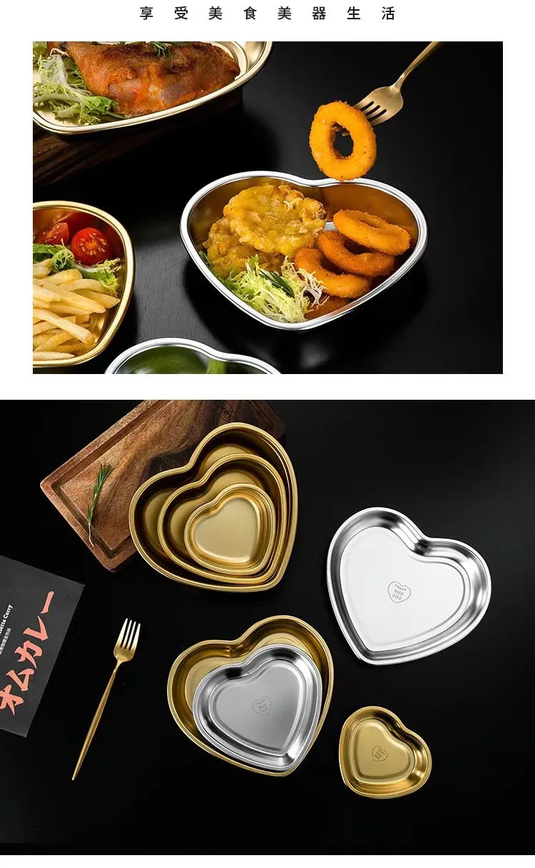 Heart Stainless Steel Bowl