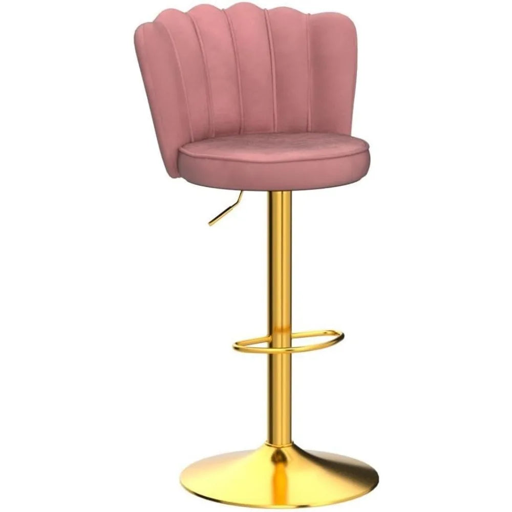 Rotating bar stool Using soft velvet fabric and high-density sponge for softness and comfort Suitable for kitchen, bar, club