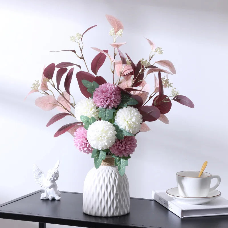 Plastic Flower Vase,Faux Ceramic Vase For Home Decoration Flower Arrangements,Home Decor,Flower Vase,Centerpiece,Table Decor