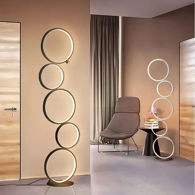 Steadlong Modern LED Ring Touch Switch Floor Lights