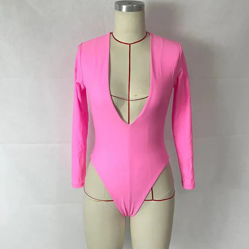 Pink Girl one piece swimsuit - Sexikinis Swim