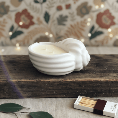 Jesmonite Seashell Candle
