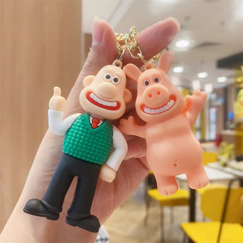 Cute Cartoon Lamb Sean Doll Key chain creative cartoon couple bag pendant car key chain