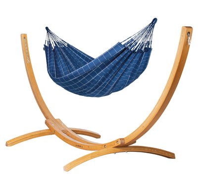 Elipso Outdoor Marine - Weather-Resistant Double Hammock with FSC® certified Larch Stand