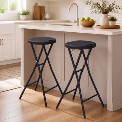 Set of 2 Folding Bar Stool 27.5