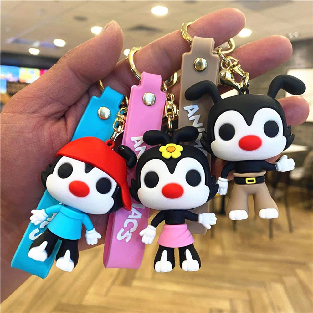New Cartoon Animaniacs Keychain Pendant Bag Car Keychain Accessories Valentine's Day Wedding Anniversary Birthday Gift