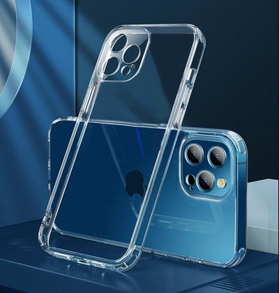 Ultra Thin Clear Soft Silicone Phone Case For iPhone 14 13 12 11 Pro Max XS X XR 7 8 Plus Mini Shockproof Protect Cover Crystal Clear Anti-Scratch Case Protect the Camera Lens Shockproof Bumper Cover Phone Case
