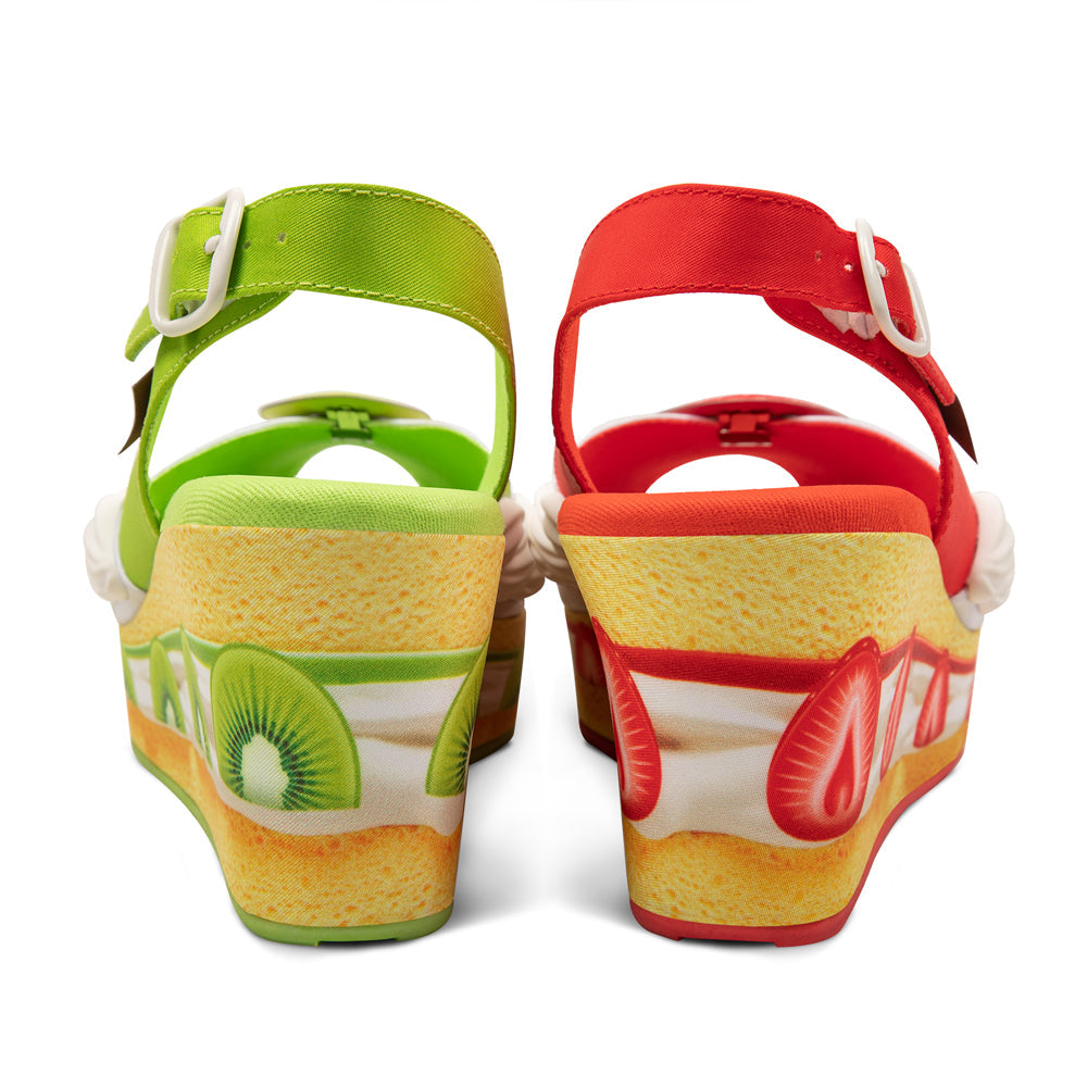 Chocolaticas® Short Cake Women's Wedge Sandal