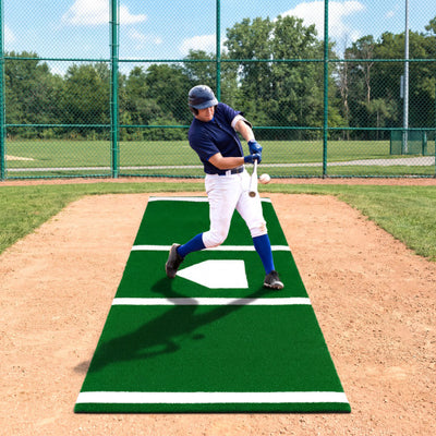 Softball Pitching Mat 10 x 3 Feet Softball Training Aid-Green