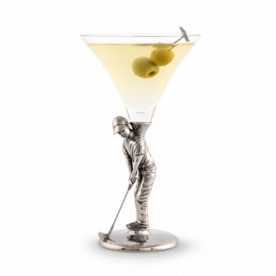 Golfer Cocktail Glass