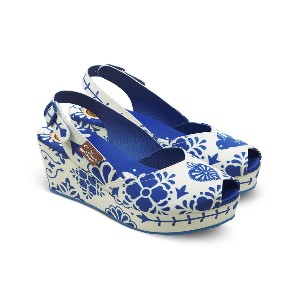 Chocolaticas® Talavera Women's Wedge Sandal