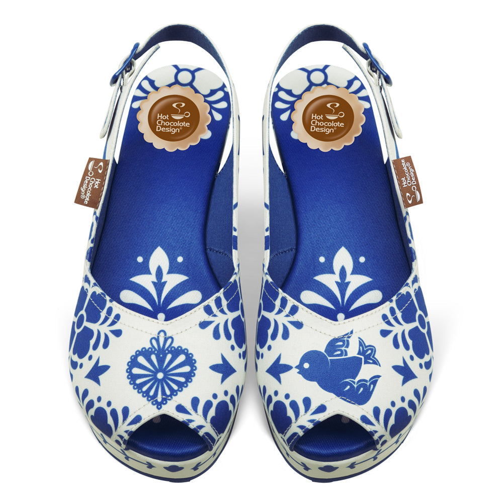 Chocolaticas® Talavera Women's Wedge Sandal
