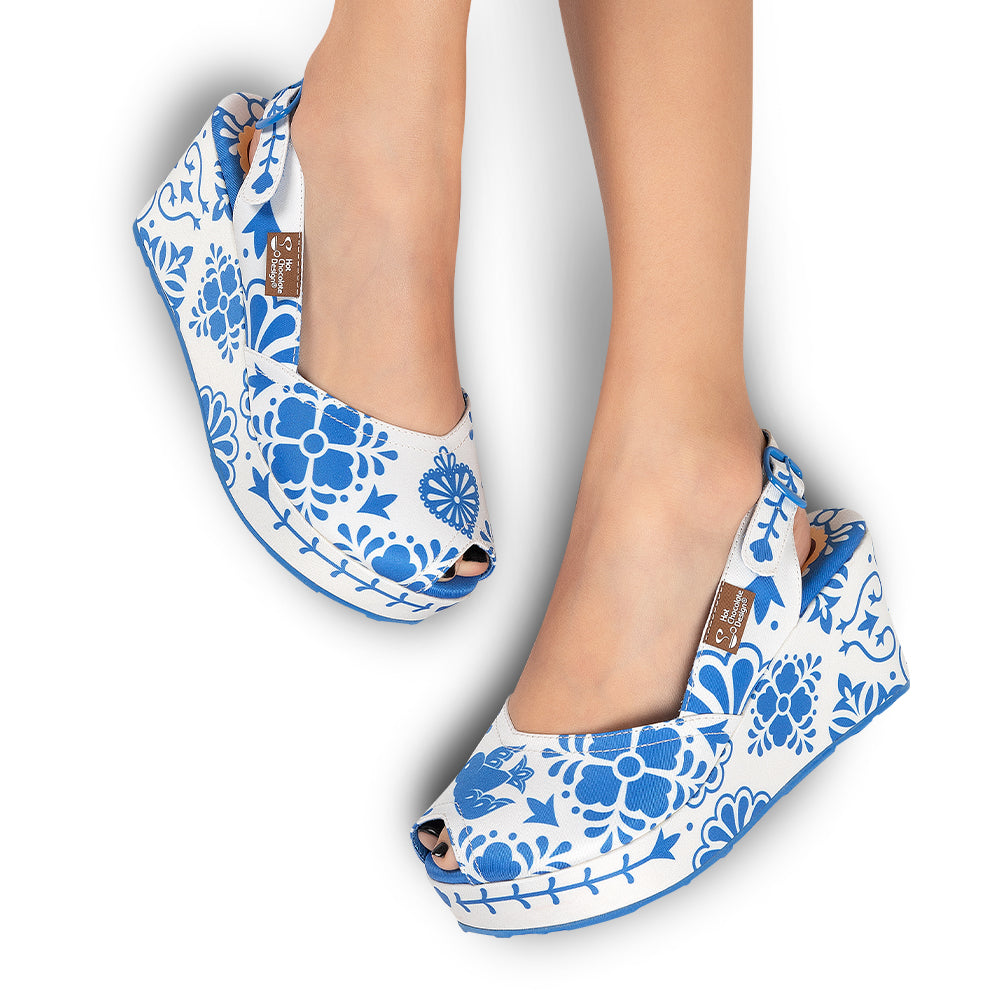 Chocolaticas® Talavera Women's Wedge Sandal