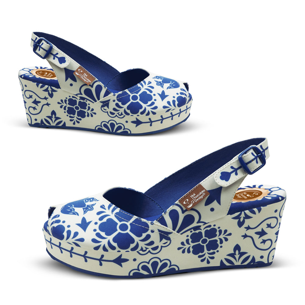 Chocolaticas® Talavera Women's Wedge Sandal