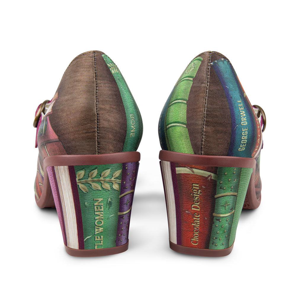 Chocolaticas® Mid Heels Tales & Soles Women's Mary Jane Pump Shoes