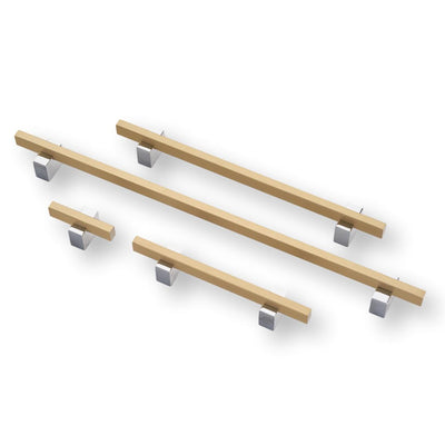 Lew's Two Tone Series Knobs and Handles Chrome and Brass