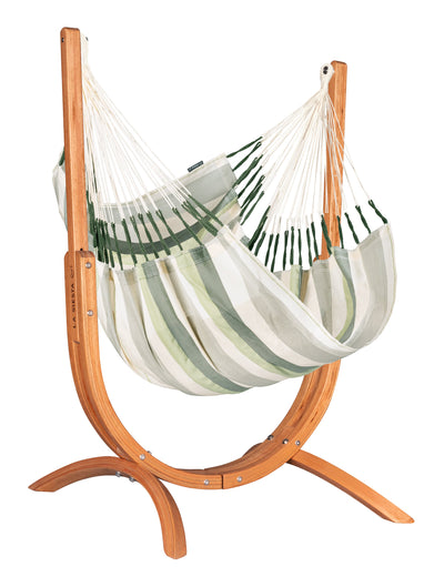 Udine Outdoor Cedar - Weather-Resistant Hammock Chair with FSC® certified Eucalyptus Stand