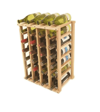 Compact Solid Wood Wine Rack Perfect for Multi Bottle Display in Kitchen, Cellar, and Retail Spaces