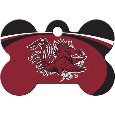 South Carolina Game Cocks NCAA Pet ID Tag - Large Bone
