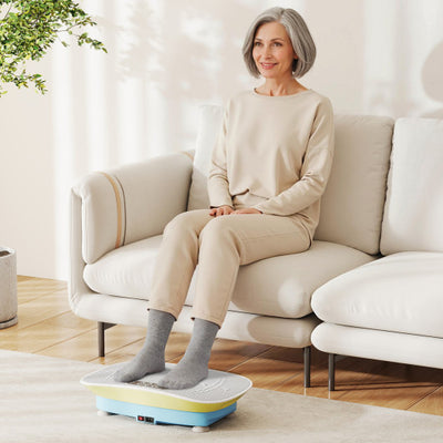 Vibration Plate Exercise Machine for Lymphatic Drainage and Weight Loss with 10 Speed Intensities-Green