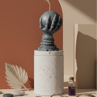 Crystal Ball Candle | Mystical Sculptural Soy Wax