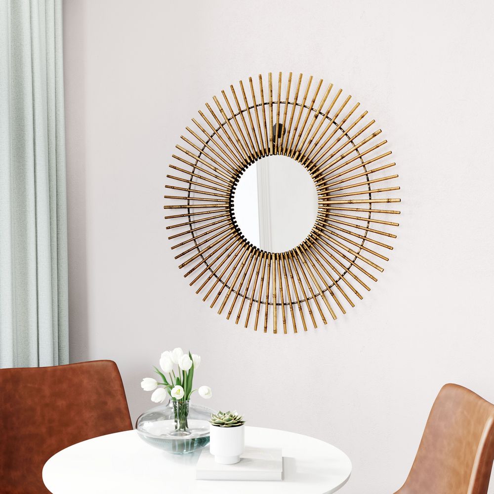 Zuo Modern Dimond Mirror Gold