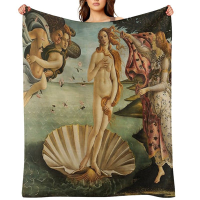 The Birth of Venus Multi-functional Throw Blanket
