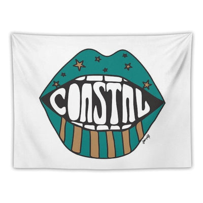 Coastal Carolina Funky Lips Tapestry