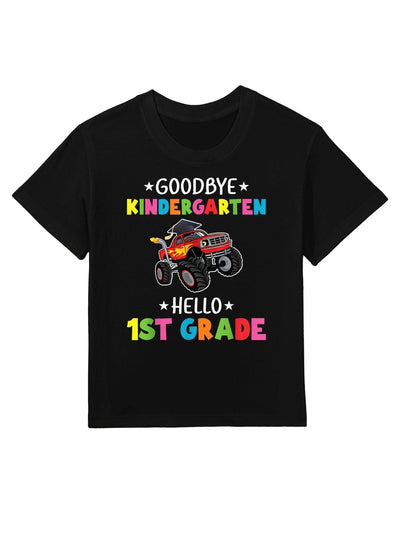Goodbye Kindergarten Hello First Grade Graduation Boy Kids T-Shirt
