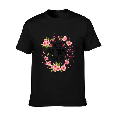 Floral 100 Years Old 100 Years Loved 100th Birthday Women T-Shirt