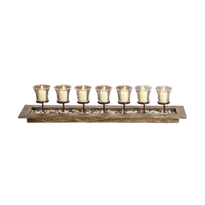 Firenza Candleholder Centerpiece - Natural