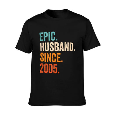 Epic Husband Since 2005 20th Wedding Anniversary 20 Years T-Shirt
