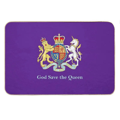 Royal Coat of Arms, Queen Elizabeth, British Monarchy Bath Mat