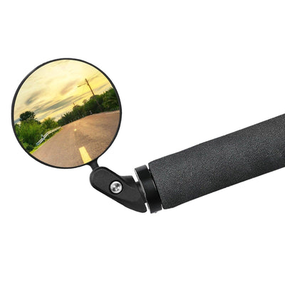 Adjustable 360 Rotation Bike Rearview Mirror Safety Cycling Wide Angle Rear View Bicycle Handlebar Mirrors For 18-22MM Grips Bike Mirror Bicycle Handlebar Rearview Mirrors HD Safety Rear View Mirror Convex Mirror With 360ËšAdjustable
