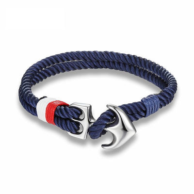High Quality Anchor Bracelets Charm Nautical Survival Rope Chain Paracord Bracelet Male Wrap Metal Sport Hooks For Men