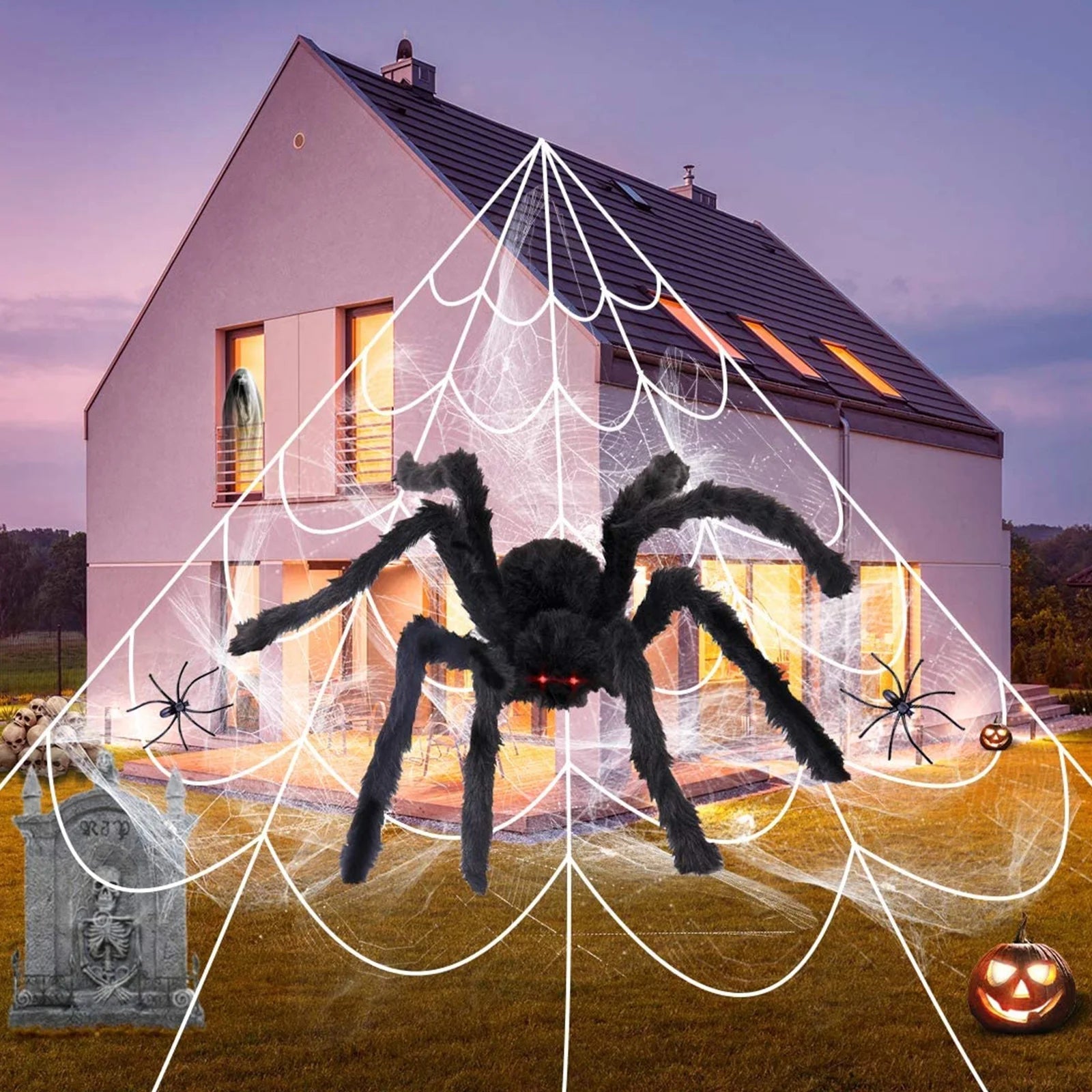 Halloween Spider Web Decorations for Outdoor, 23Ft X 16Ft