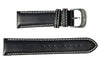 Black Calfskin Leather Band for Watches - 22 mm