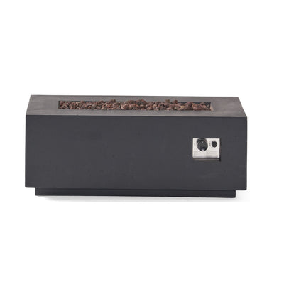 Premium Outdoor Contemporary 40K BTU Rectangular Propane Gas Fire Pit Table (SAK96153)