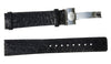 Black Crocodile Leather Band for Watches - 20 mm