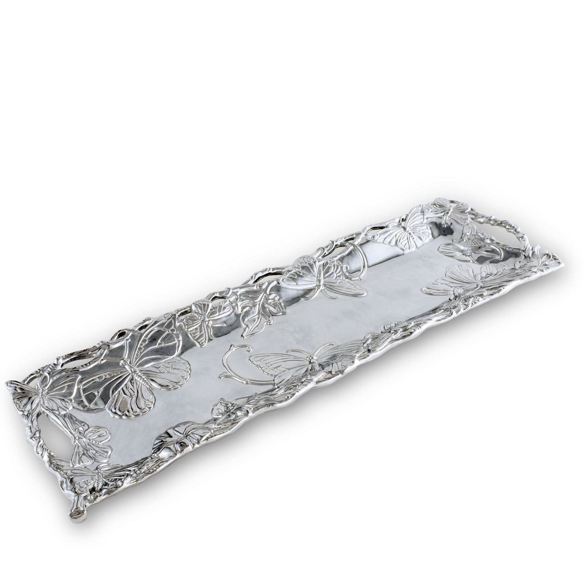 Butterfly - Oblong Tray 18 x 6 by Arthur Court Designs