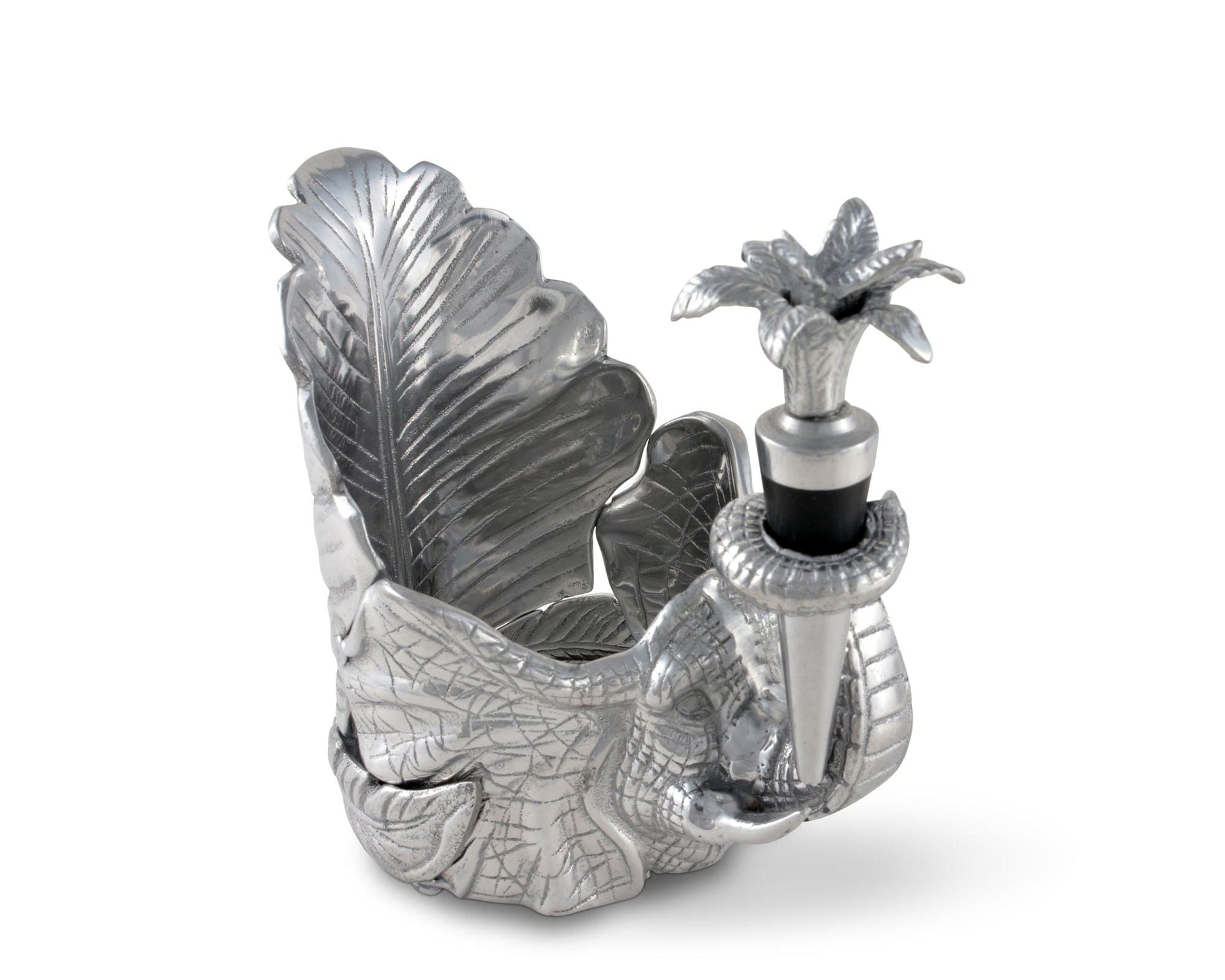 Elephant Wine Coaster and Stopper Set by Arthur Court Designs