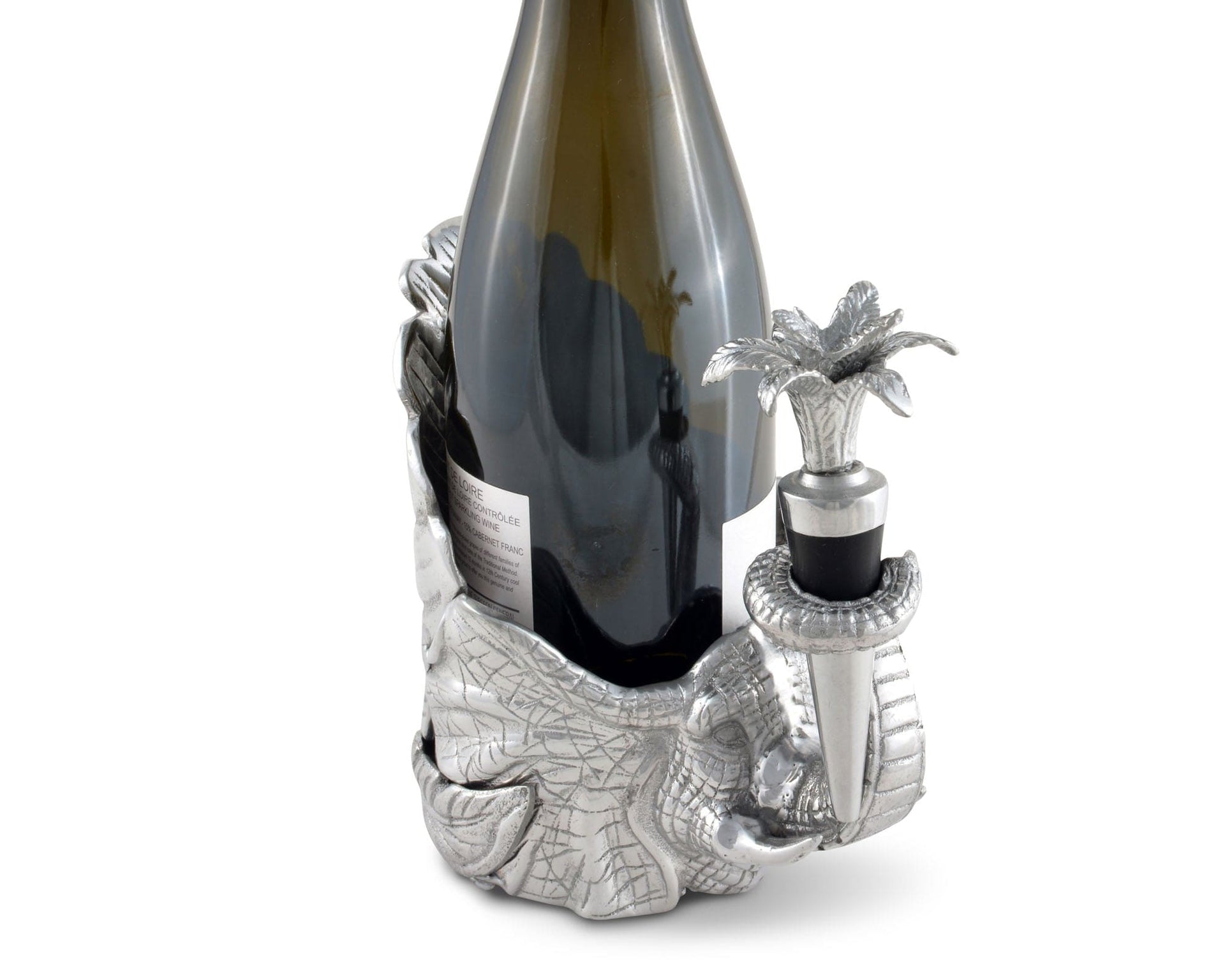 Elephant Wine Coaster and Stopper Set by Arthur Court Designs