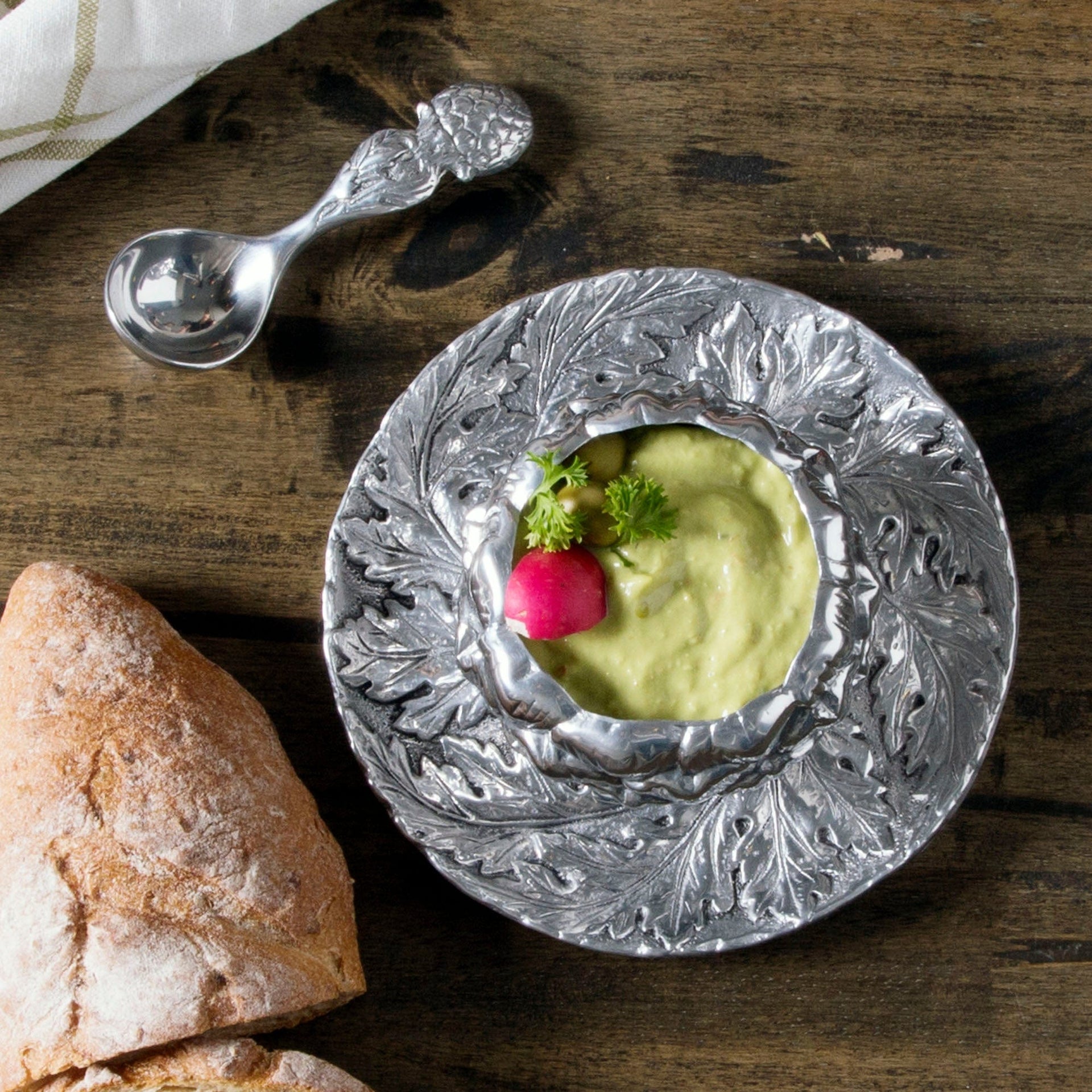 Artichoke Condiment Set 3 piece by Arthur Court Designs