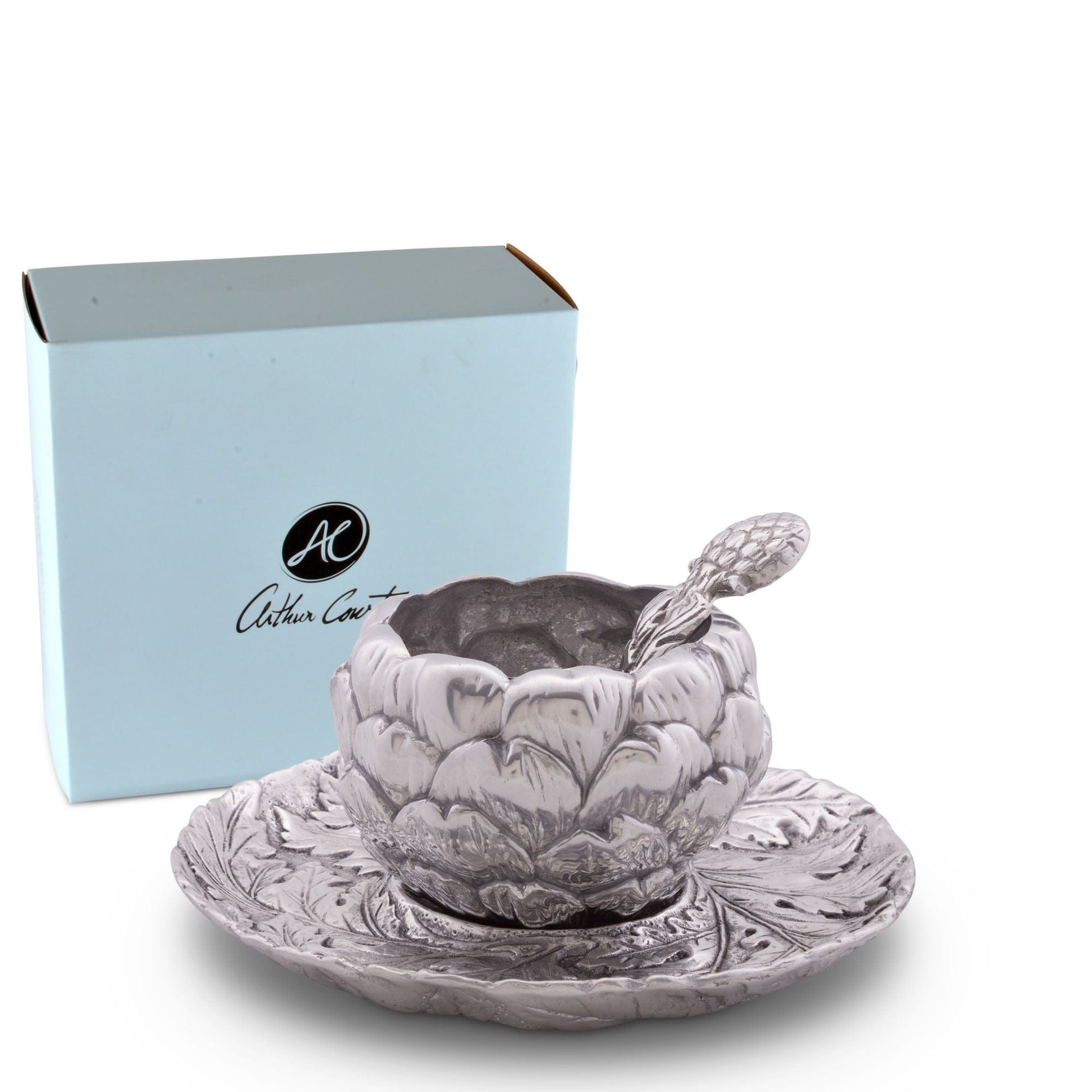 Artichoke Condiment Set 3 piece by Arthur Court Designs
