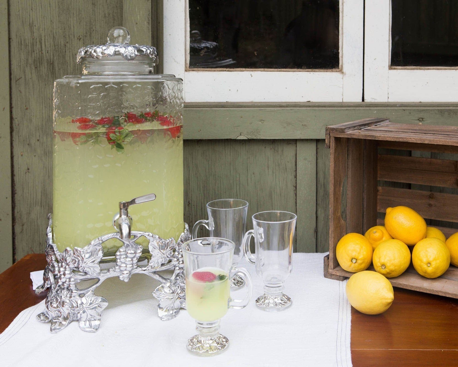 Elevated Grape Beverage Server by Arthur Court Designs