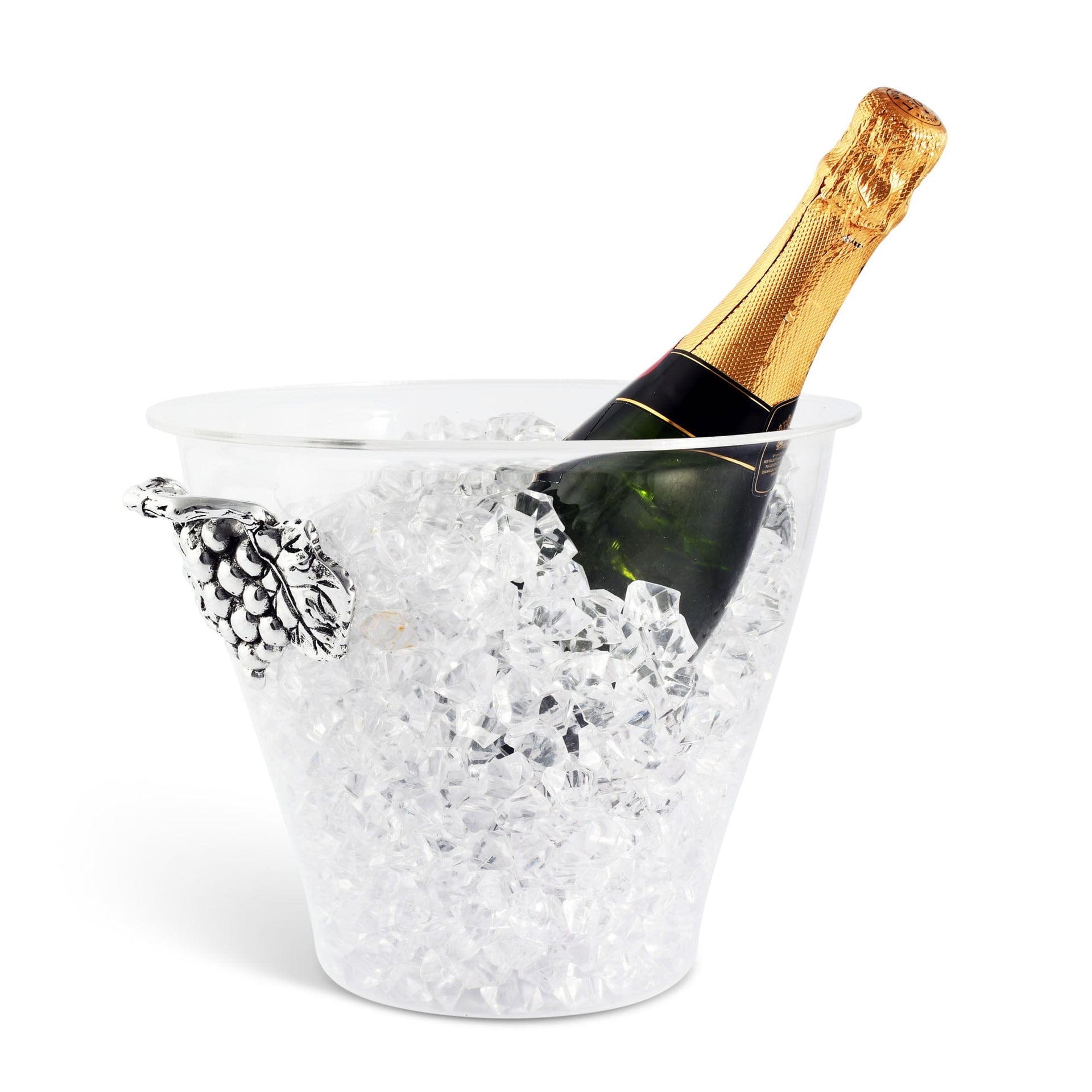 Grape Handle Acrylic Ice Bucket by Arthur Court