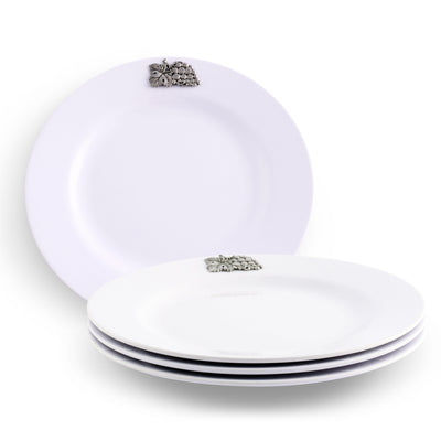 Grape Melamine Lunch Plates - Set of 4